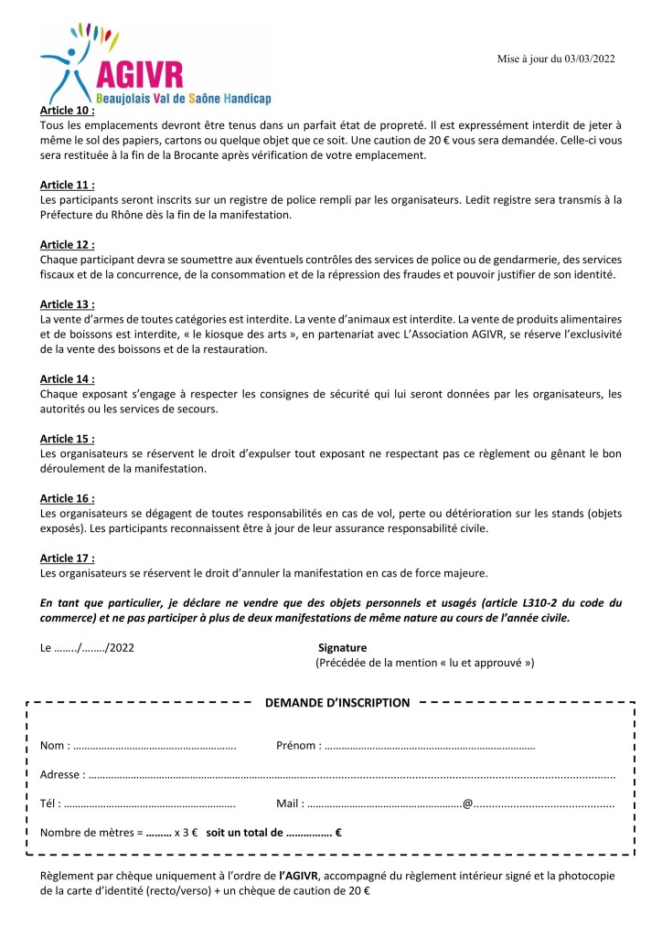 REGLEMENT INTERIEUR Brocante Agivr - mai 2022_page 2